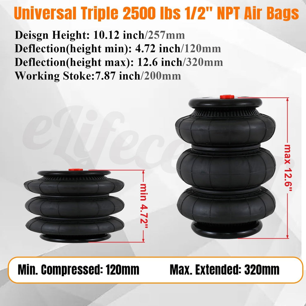 Triple Bellow Airbags